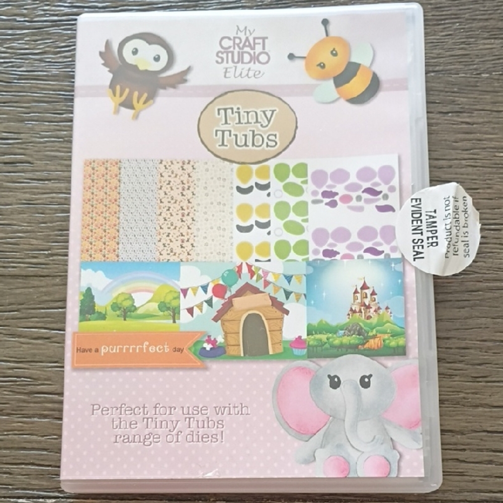 My Craft Studio Elite CD-Rom Tiny Tubs Craft Kit - Pink and Multi-Color
